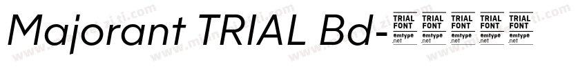 Majorant TRIAL Bd字体转换